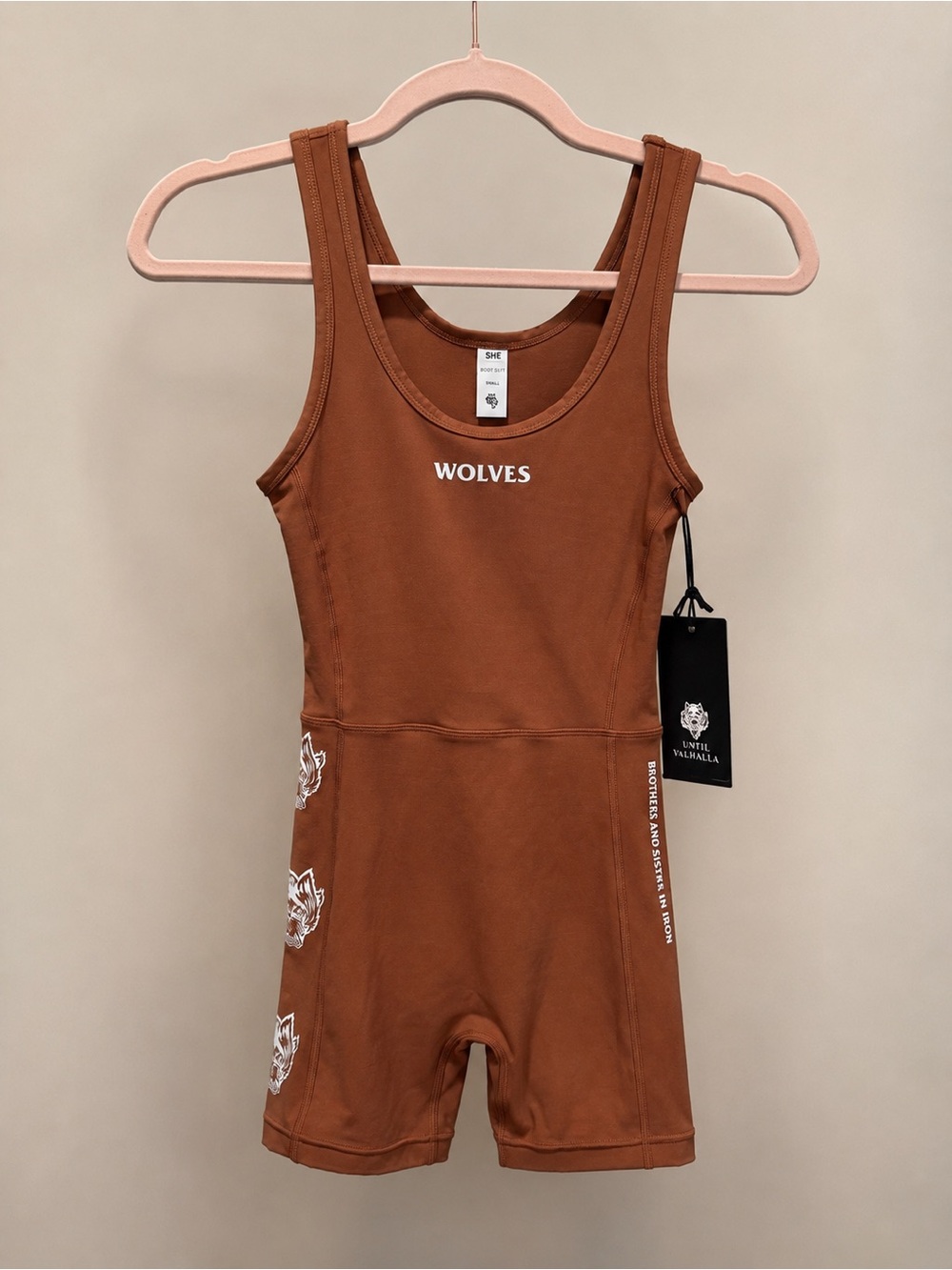 NWT - Darc Sport Cerberus Sofia Energy Bodysuit Small Norse Brown